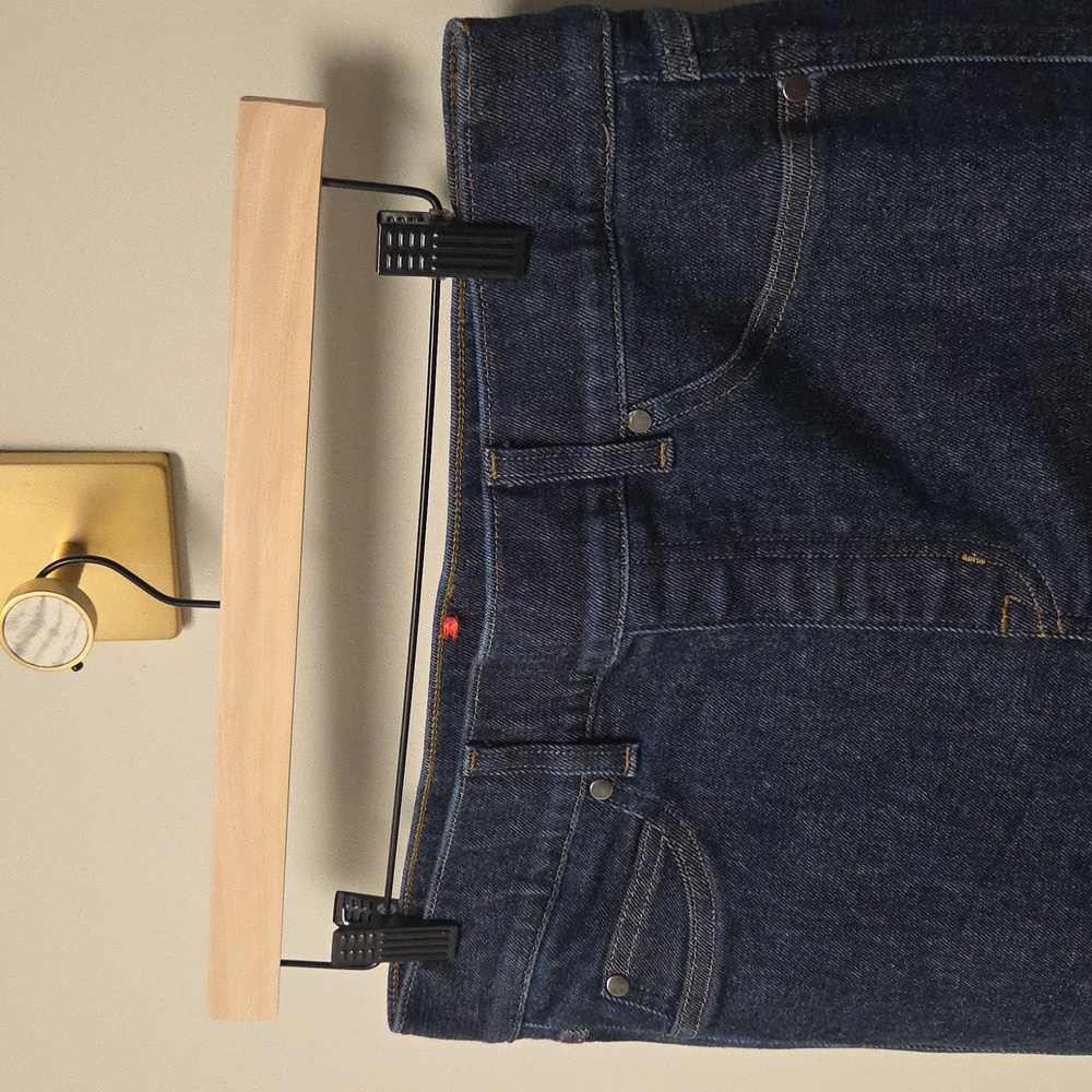 SPANXshape EveryWear Kick Flare Jeans, Women's Large Tall, "Raw Indigo" - Picture 4 of 8